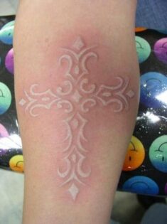 60+ Ideas for White Ink Tattoos | Art and Design