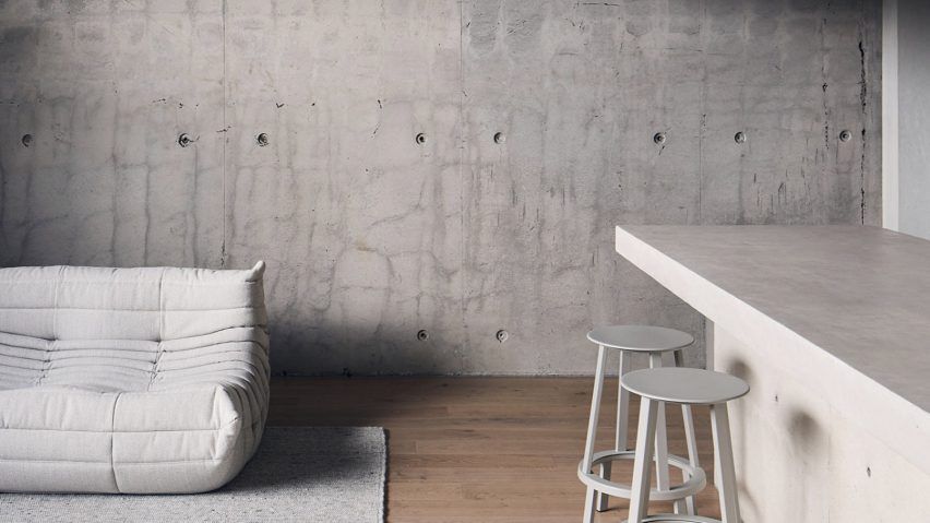 Studio Goss exposes concrete shell of Roseneath Street apartment