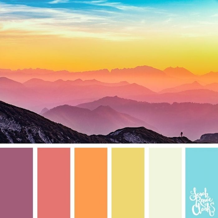 25 Color Palettes Inspired by Spectacular Skies & PANTONE Classic Blue