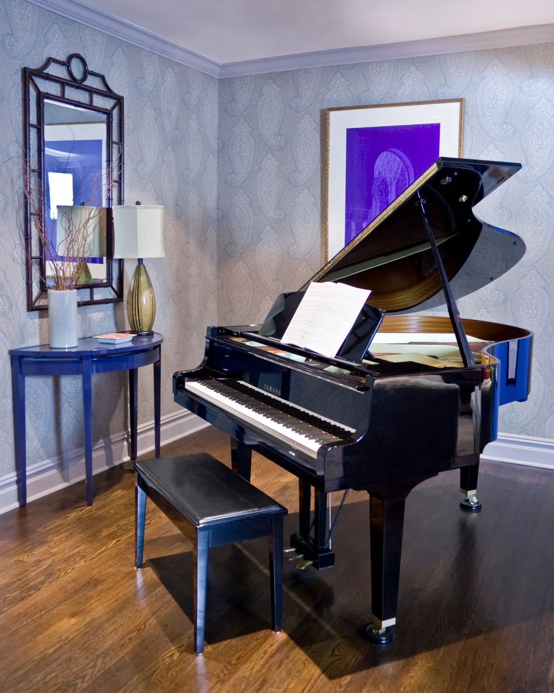 A Colorful Brooklyn Apartment, Designed Around a Baby Grand