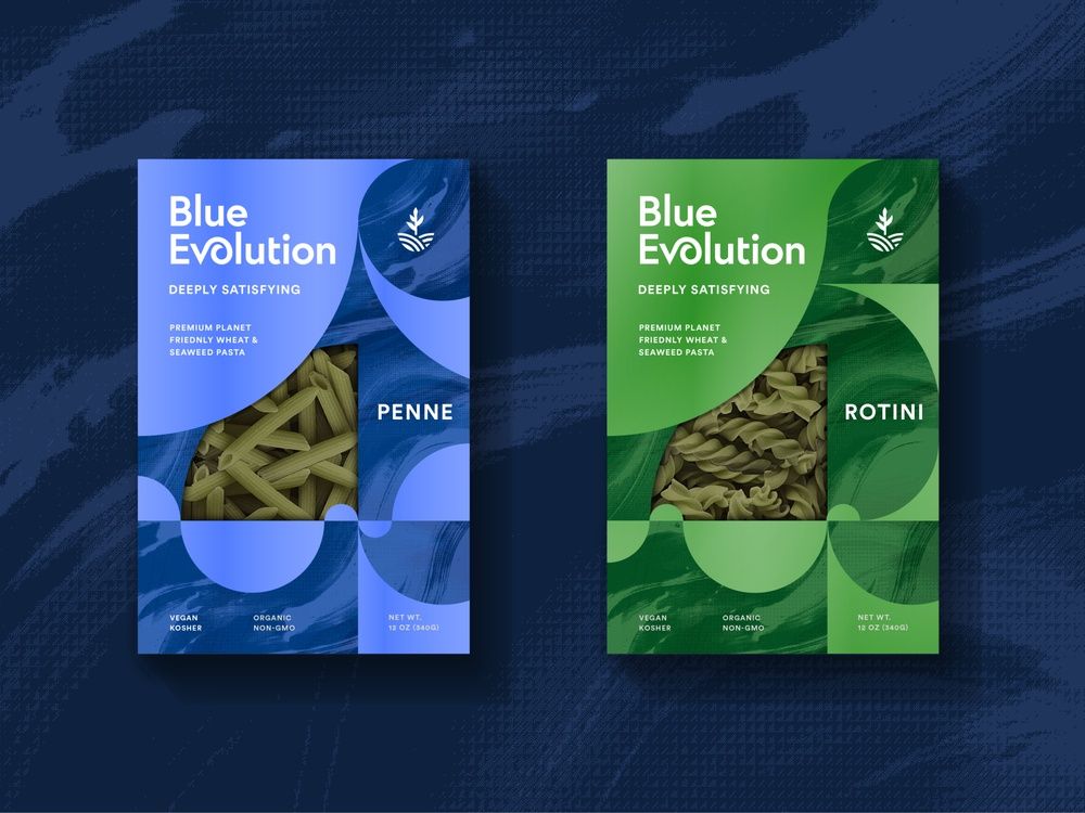 Blue Evolution – Pasta Packaging – Concept 1