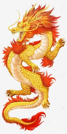 Chinese Style Decoration PNG Picture, Chinese Style Golden Dragon Decoration Illustration, Carto ...