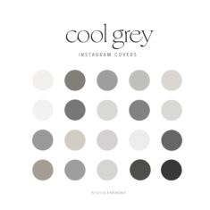 Cool Grey Instagram Highlight Covers, Gray Instagram Covers, Neutral Instagram Covers, Grey Inst ...