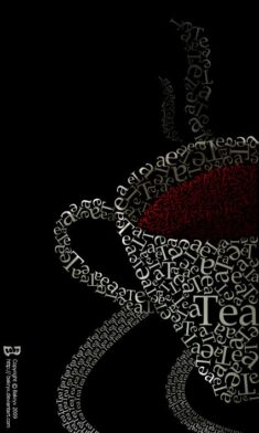 Cop Of Tea In Typography by Bakryx on DeviantArt