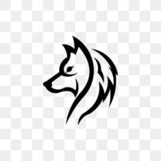 Emblems Silhouette PNG Images, Wolf Bolt Emblem, Wolf Clipart, Mascot Head Silhouette, Sport Log ...