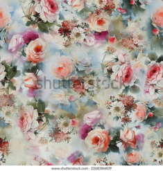 Flower Bunch Illustration Digital Design: стоковая иллюстрация, 2268386839 | Shutterstock