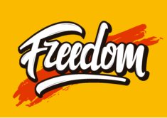 Freedom Lettering