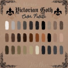 Gothic Color Palette | Vintage Color Scheme