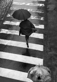 Ian Sanderson – Umbrella -Signed limited edition fine art print,Black and white photo, Analog