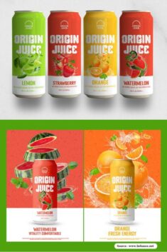 Luxury Juice packaging design