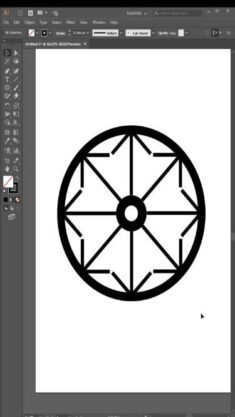 Mandala Art Design With Square Adobe Illustrator #illustratorshorts #agdesigner #shortsfeed
