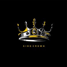 Minimal Logo Of King Crown Vector Illustration Stock Vector – Illustration of elegance, el ...