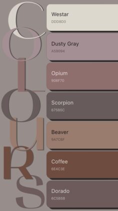 Opium Colour palette