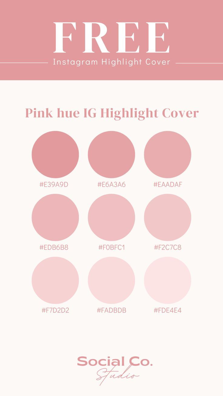 Pink Instagram Highlight Covers | Free download