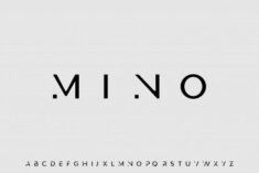 Premium Vector | Mino, elegant minimal font alphabet vector