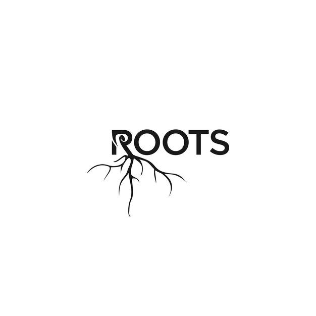 Premium Vector | Root logo  vector image, typography design