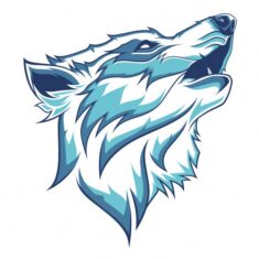 Premium Vector | Wolf head illustration