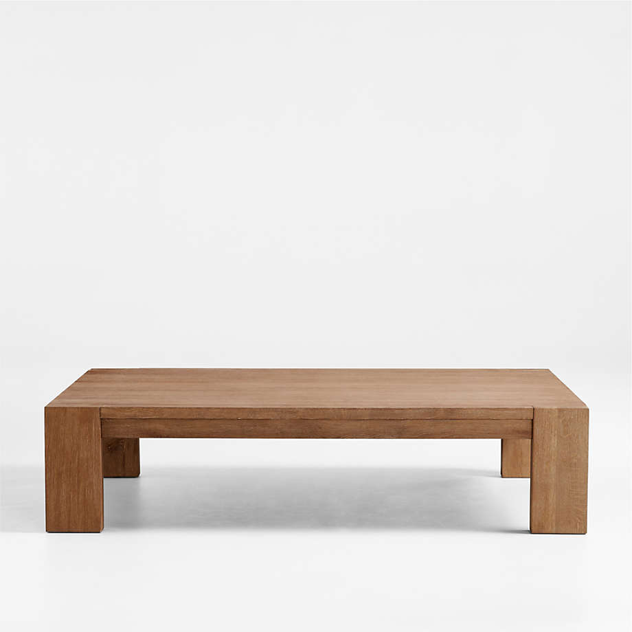 Terra Natural Oak 54″ Coffee Table | Crate & Barrel