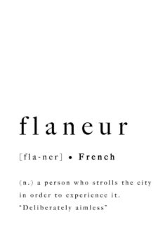 Flaneur French Quote Print Modern Printable Typography Art | Etsy Check more at https://diy-b ...
