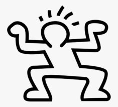 Vector Illustration Of Keith Haring Influence Pop Art – Keith Haring Stick Figure, HD Png  ...