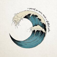 Wave Printable Wall Poster  Illustrated Quote Print DIGITAL – Etsy UK