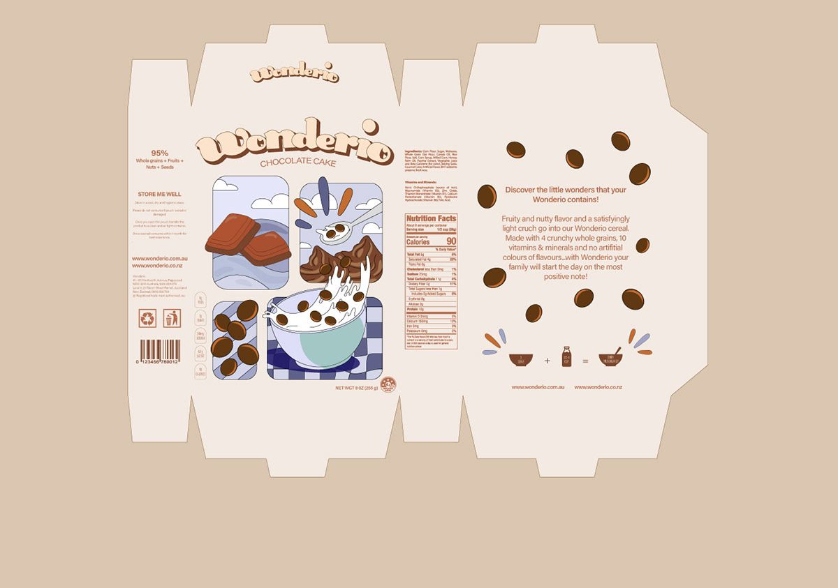 Wonderio – Cereal Packaging