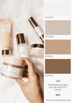45 Modern Neutral Color Palette ideas for your fashion business