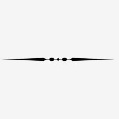 Atmospheric Vector PNG Images, Simple Atmosphere Round Dividing Line, Png Line, Fashion, Black A ...