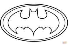 Batman Logo coloring page | Free Printable Coloring Pages