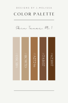 Beige and Brown Color Palette with Hex Codes by DesignsbyJMelissa | For Digital Art or Branding