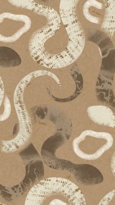 Download premium image of Earthy snake pattern mobile wallpaper, brown aesthetic by Tang about s ...
