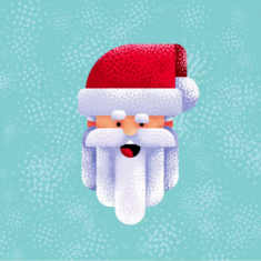 Flat Design Santa Claus Character Illustration in Adobe Illustrator cc 2019