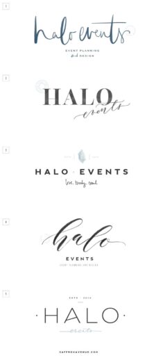 Halo Events :: Logo, Brand, Website – Saffron Avenue
