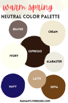 Neutral Wardrobe Colors: 12 Palettes of Neutral Colors