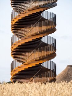 New photos show BIG’s twisting Marsk Tower in Denmark