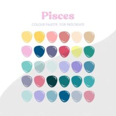 Pisces Zodiac Sign Colour Palette for Procreate30Etsy Canada