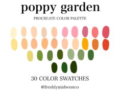 Poppy Garden Procreate Color Palette  Ipad Procreate Color – Etsy