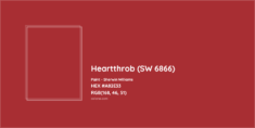 Sherwin Williams Heartthrob (SW 6866) Paint color codes, similar paints and colors