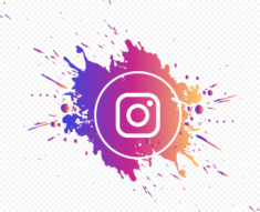 Splash Instagram Logo Circle Gradient Colors