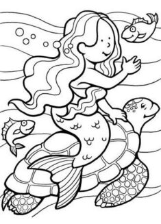 Top 25 Free Printable Little Mermaid Coloring Pages Online