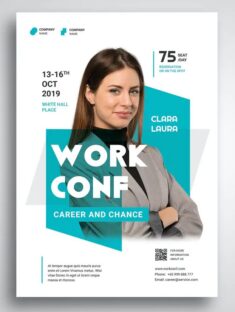 Workshop and Conference Flyer Promo Template  PSD