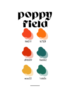 poppy field color palette