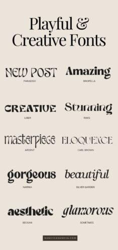10 Eye-Catching Fonts to Enhance Your Design – NancyCasanova.com