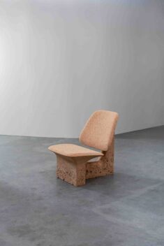 Noé Duchaufour-Lawrance creates furniture showcasing beauty of discarded burnt cork