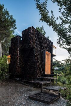 The Voxel is a “quarantine cabin” made entirely from locally sourced materials