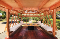 Sip Wine in This Japanese Pagoda-Inspired Pavilion