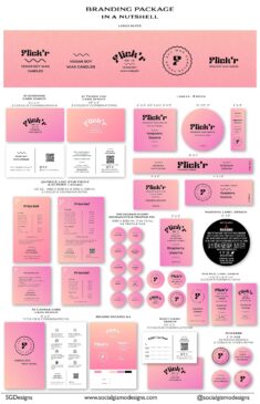 Branding Package for Candle business, Retro Branding Kit for Candles, Pink DIY Branding for Smal ...