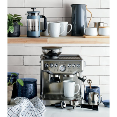 Breville Barista Express Stainless Steel Espresso Machine with Steam Wand + Reviews | Crate  ...