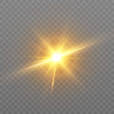 Bright light effect warm rays spark star sun vector | Download on Freepik