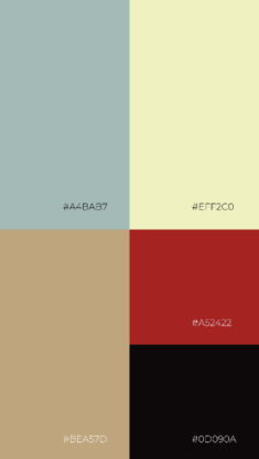 Color Palette Design Inspiration ⏐ khaki yellow light brown red black